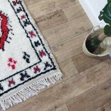 Handmade Berber wool rug 133 X 74 CM