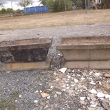 Pair of reconstituted stone planters