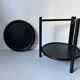 Bar cart from the 60s-70s in its factory black version, attributed to Jens Quistgaard.