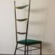 High-back Chiavari chair by Gaetano Descalzi, Italy, 1950