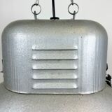 Large Oval Industrial Polish Factory Pendant Lamp from Predom Mesko, 1960s