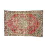 Anatolian handmade vintage rug 266 cm x 176 cm