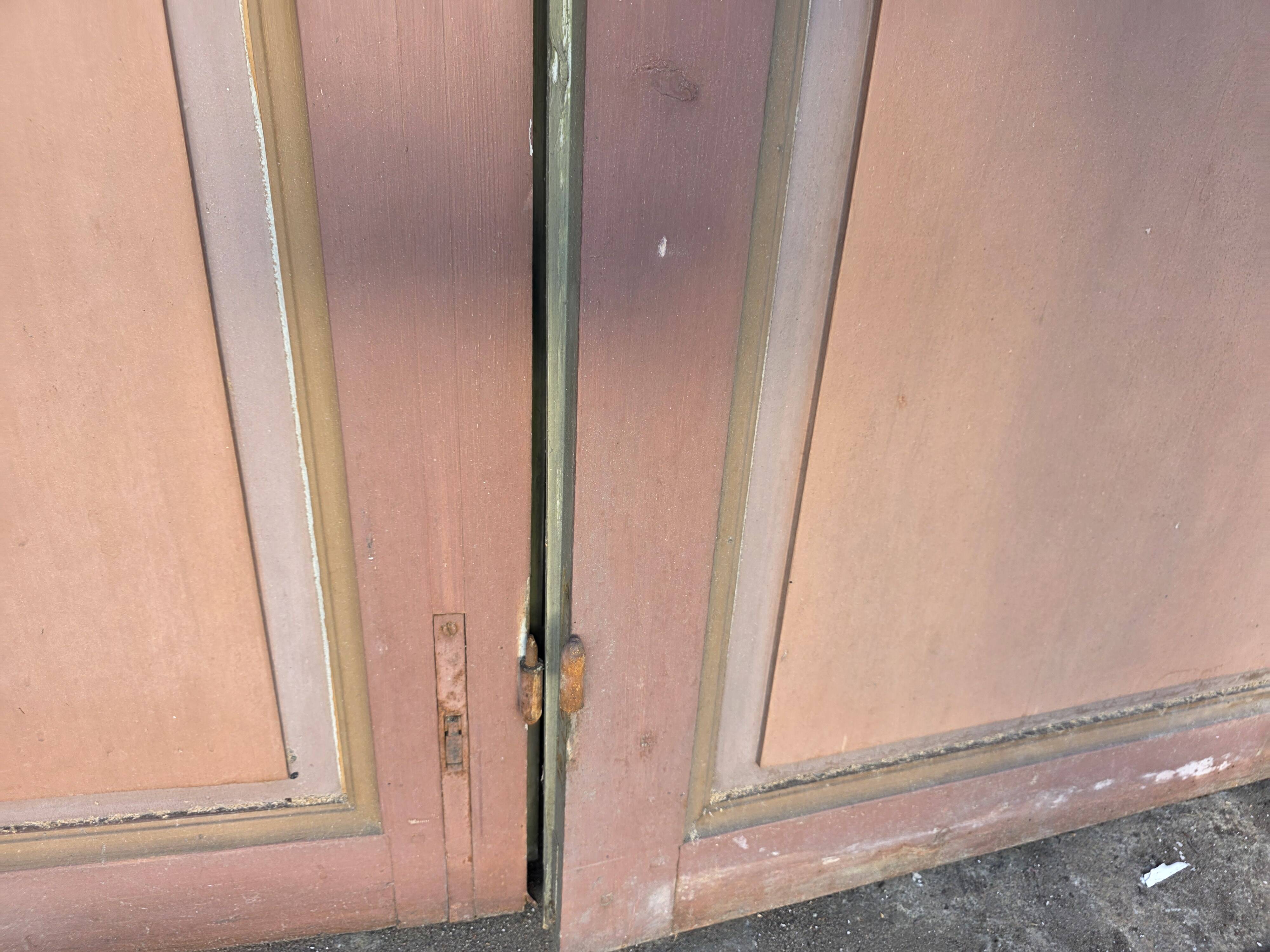 4 Art Nouveau partition doors + transom