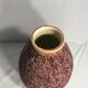 Old vase ball Odyv ceramic rose violet decoration 70s vintage