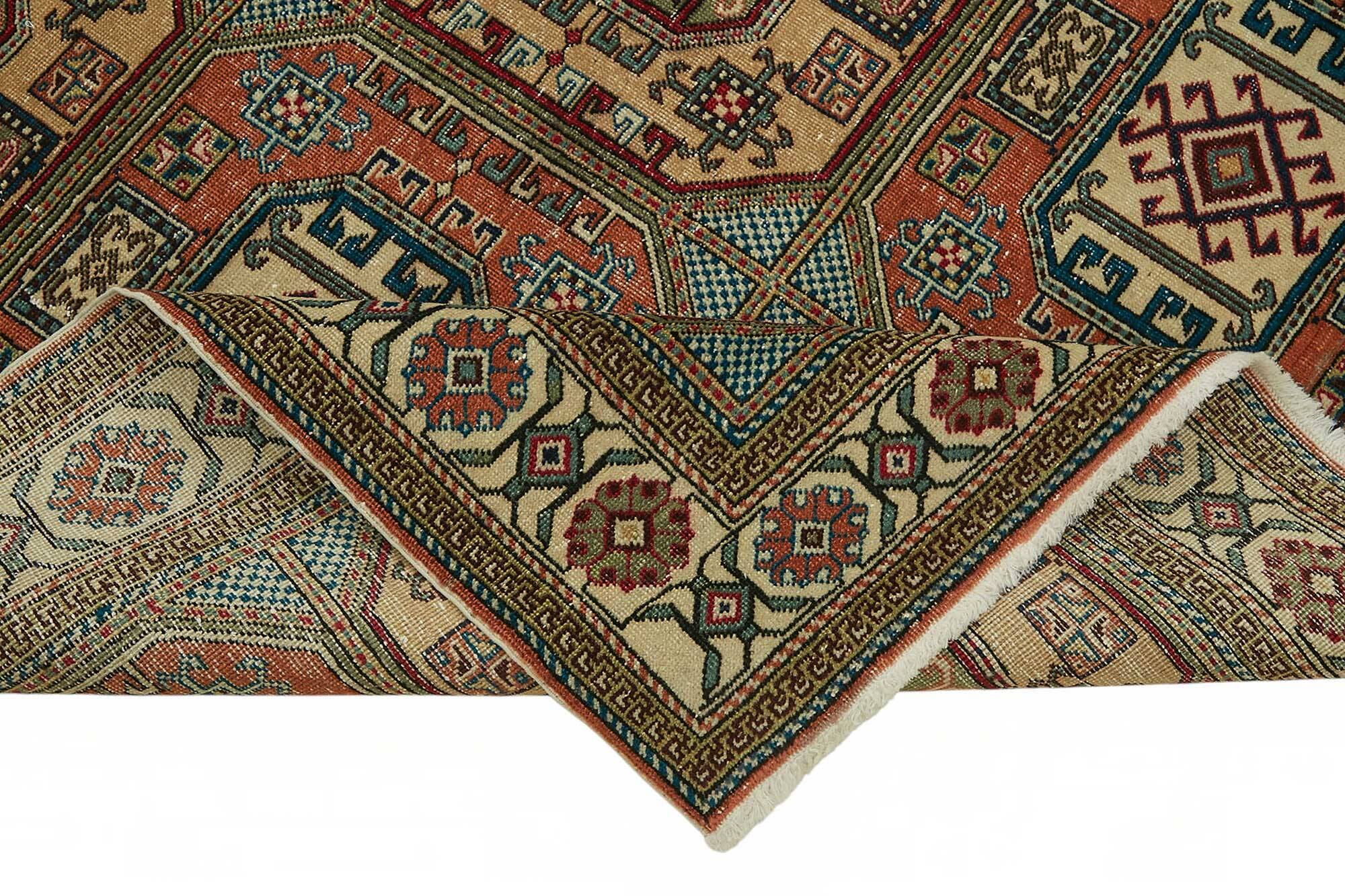 Turkish Wool Vintage Kayseri Rug 195 cm x 295 cm