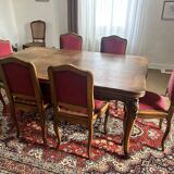 Table and 6 regency style chairs