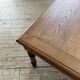 Grande table de ferme XL chêne « carrée » conférence 1950