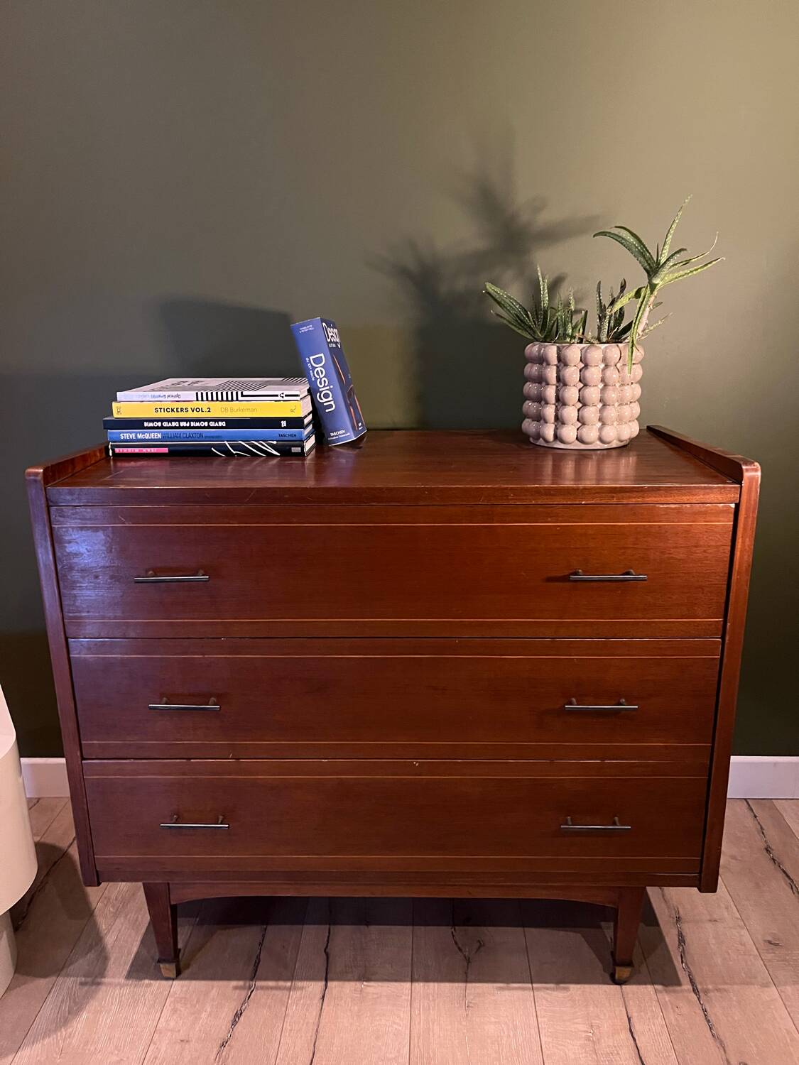 Vintage 60s wooden chest of drawers