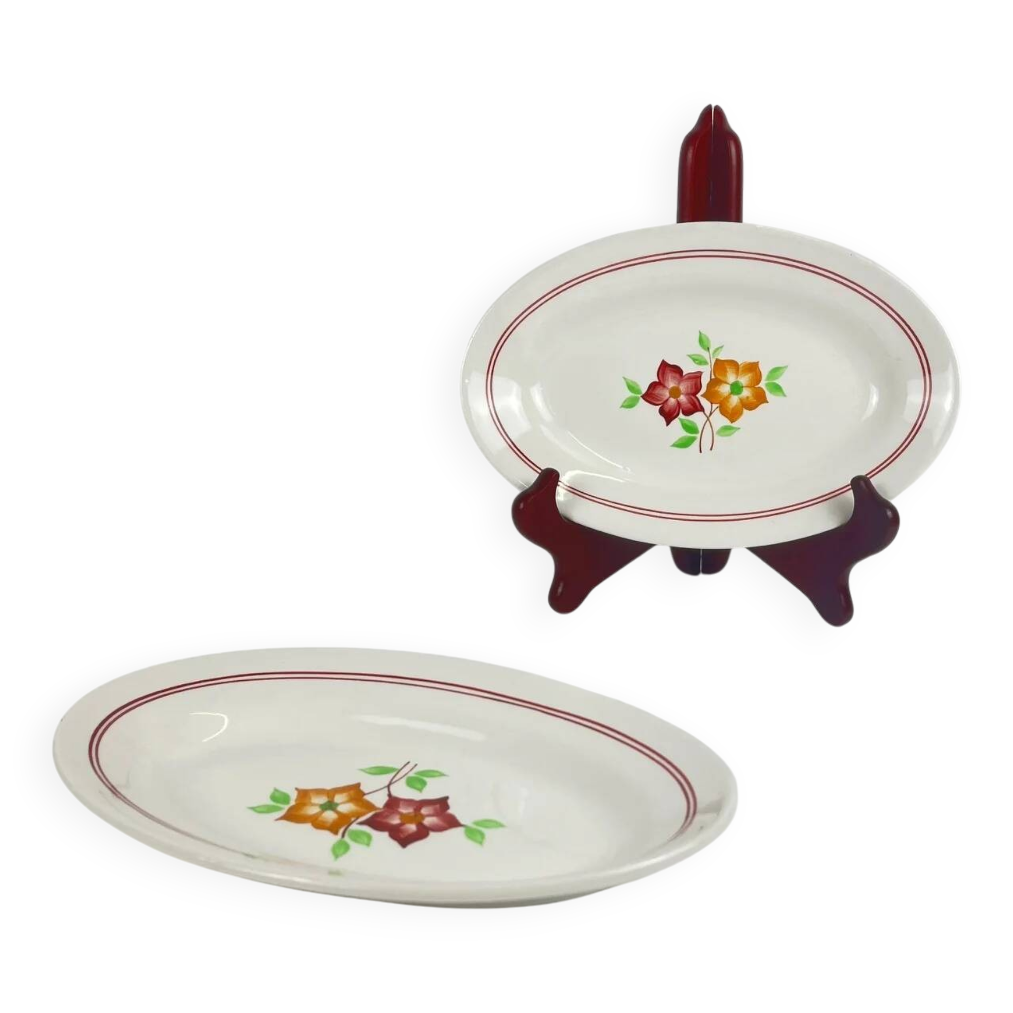 Pair of dishes "The Hive", Moulins des Loups, 20th century