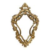 Louis XV style mirror in gilded wood