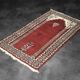 Vintage Hand-Woven Oriental Pakistani Mihrab Prayer Rug, 1960s