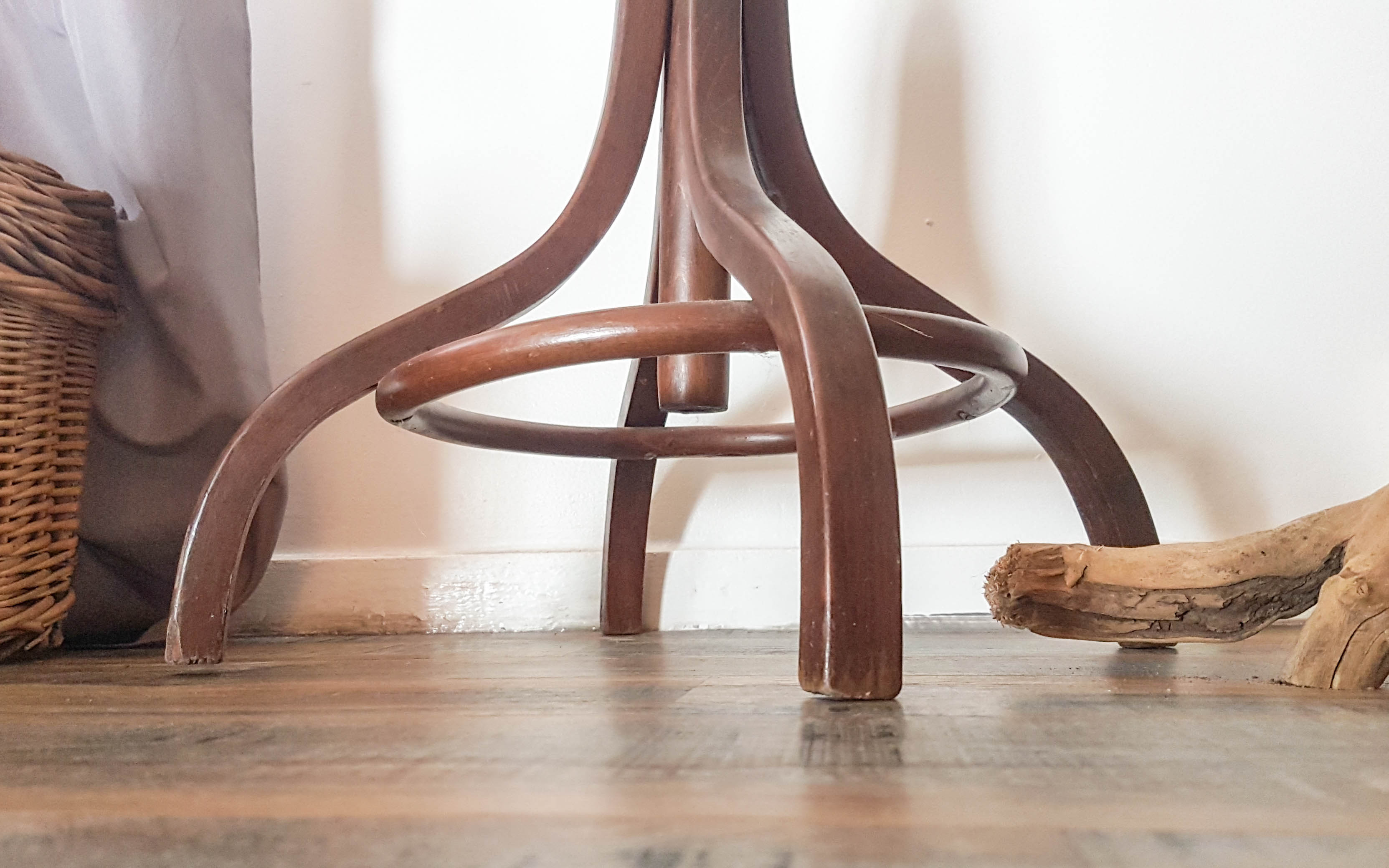 Rustic wood vintage coatrack