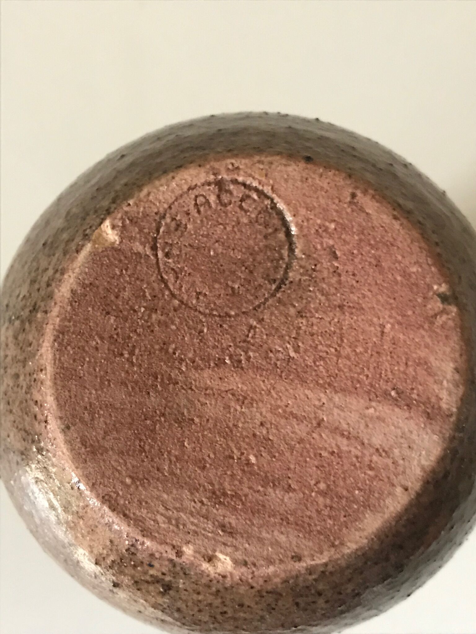 Stoneware vase ceramic accolay 1960