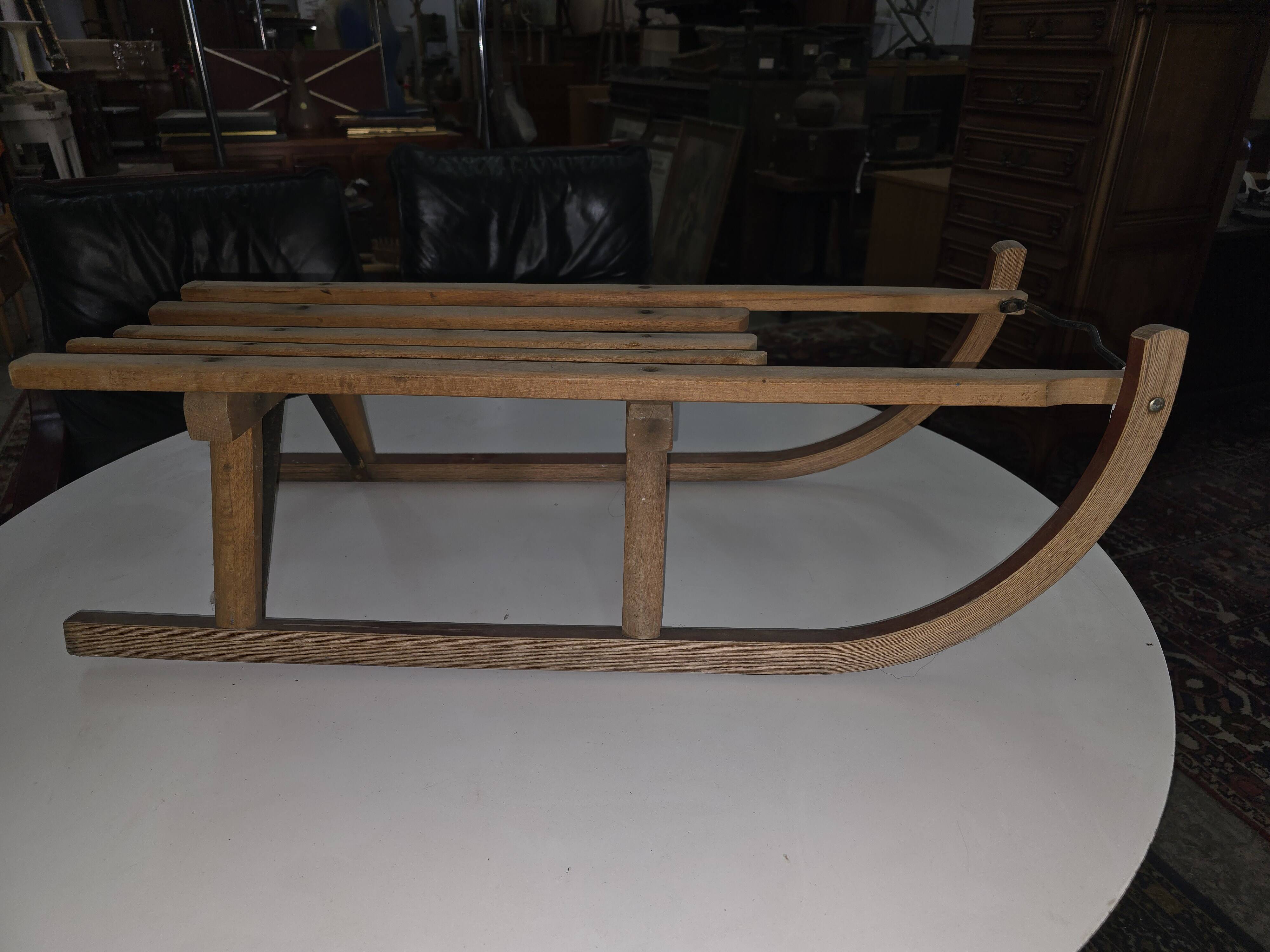 Vintage wooden sled