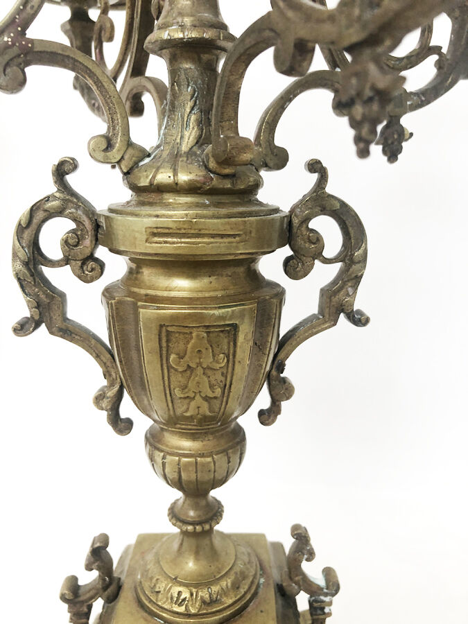 Bronze candelabra, 19th