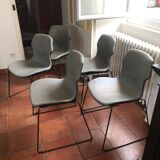 Set of 5 STEREO chairs, Design Luca Nichetto for Casamania - Made in Italy