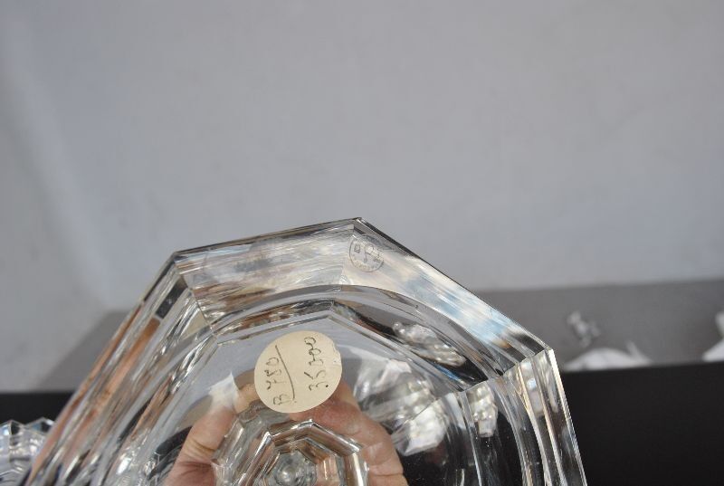 Pair of candlesticks model Regency Crystal Baccarat 1930