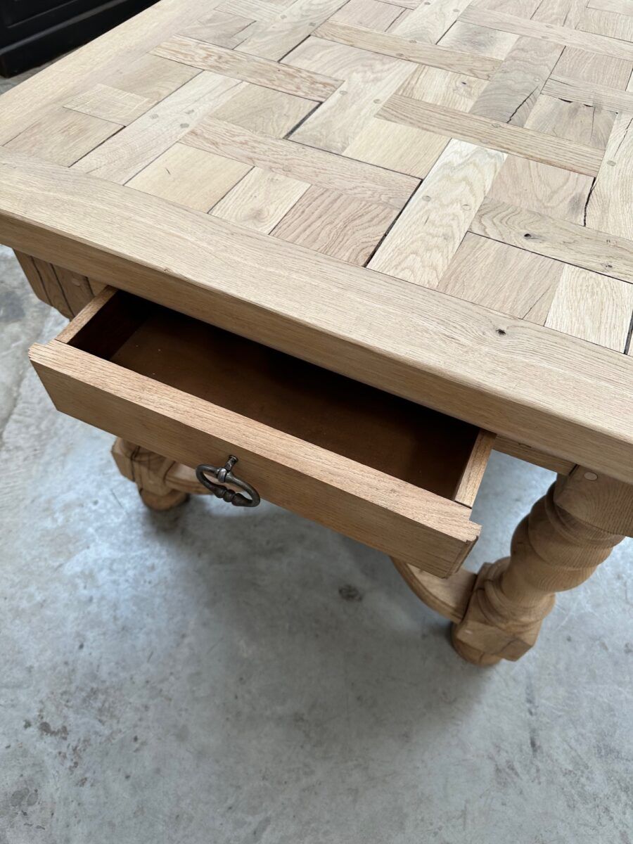 Solid oak table from the 1960s.
