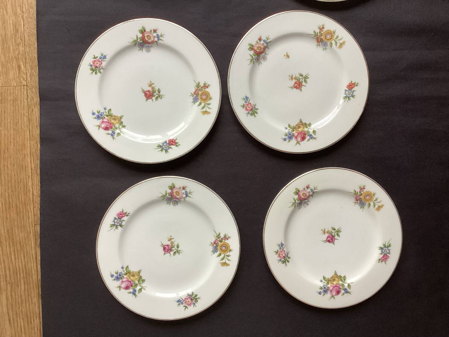 Set of 6 Charles Ahrenfeldt Limoges dessert plates