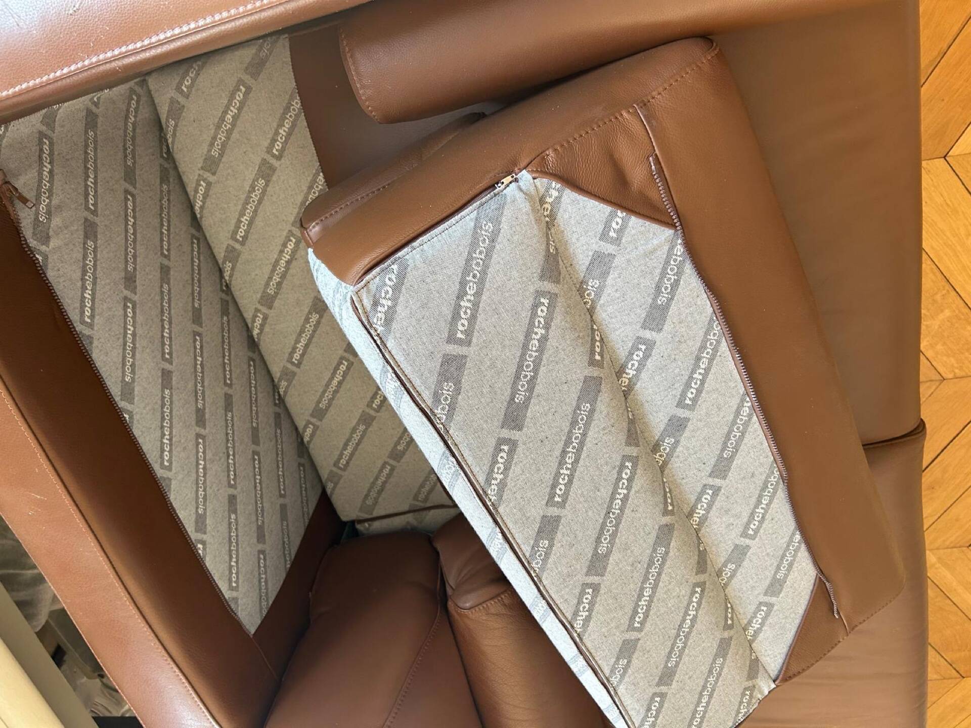 Christophe Delcourt for Roche Bobois Leather Sofa