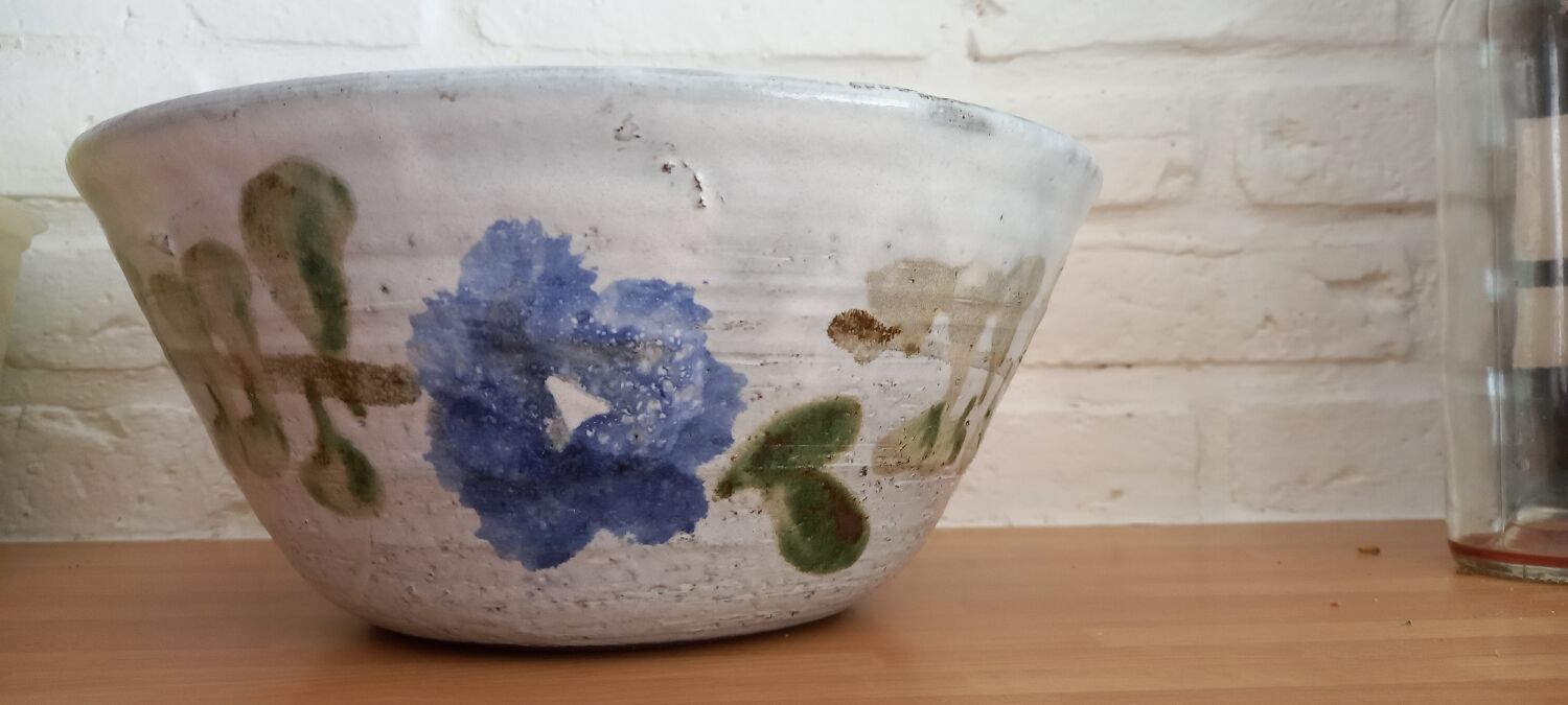 Ceramic salad bowl by Albert and Pyot Thiry in Vallauris