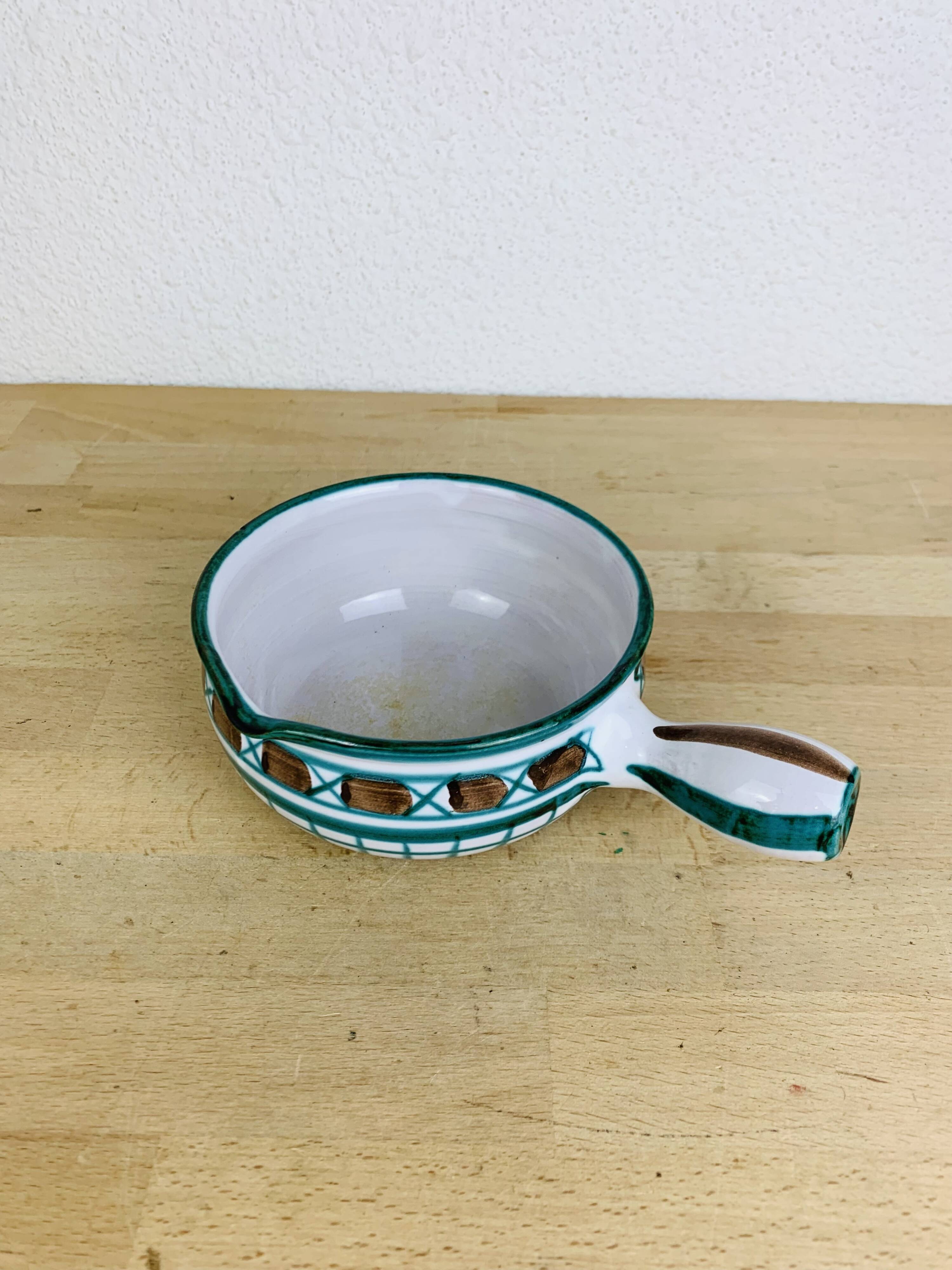 Robert Picault ceramic Vallauris pocket emptier, vintage pan