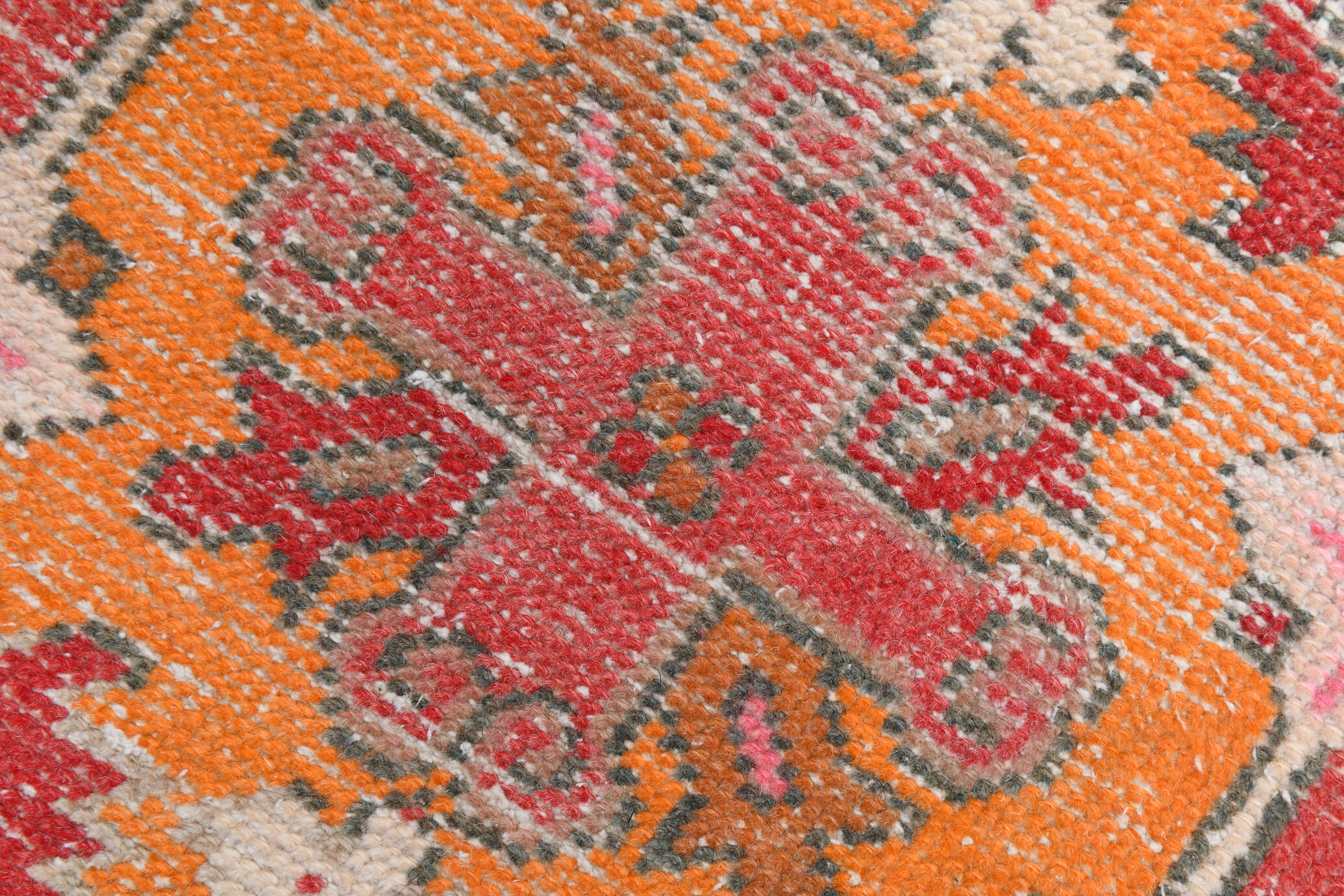 96x51 cm wool vintage rug