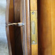 Louis XV style curved cabinet in marquetry.