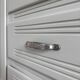 Art Deco wardrobe with shelves and drawers, renovated wood.