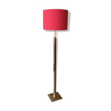Lampadaire en laiton, Hollywood Regency des années 1970