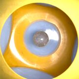 Vintage Yellow Plastic Ufo Ceiling Lamp by Luigi Colani for Massiv, Belgium, 1970s