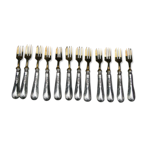 12 fourchettes à gâteau