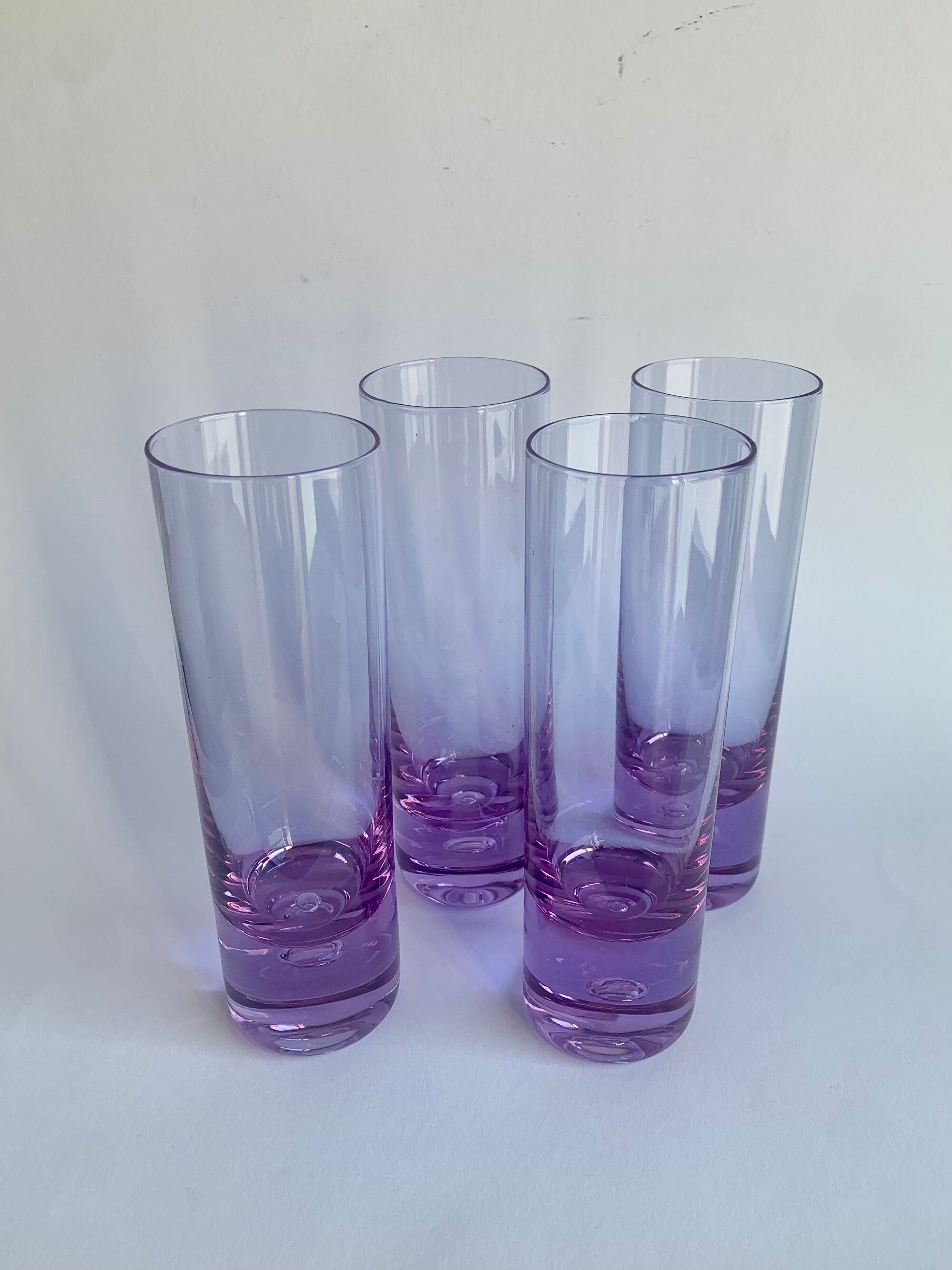 Ensemble de 4 verres Alexandrit conçus par Sergio Asti pour Arnolfo di Cambio.