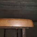 Table basse art populaire moderniste brutalist forme libre 1950 fer forgé