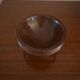 Small vintage turned solid wood bowl, Ø 9 cm