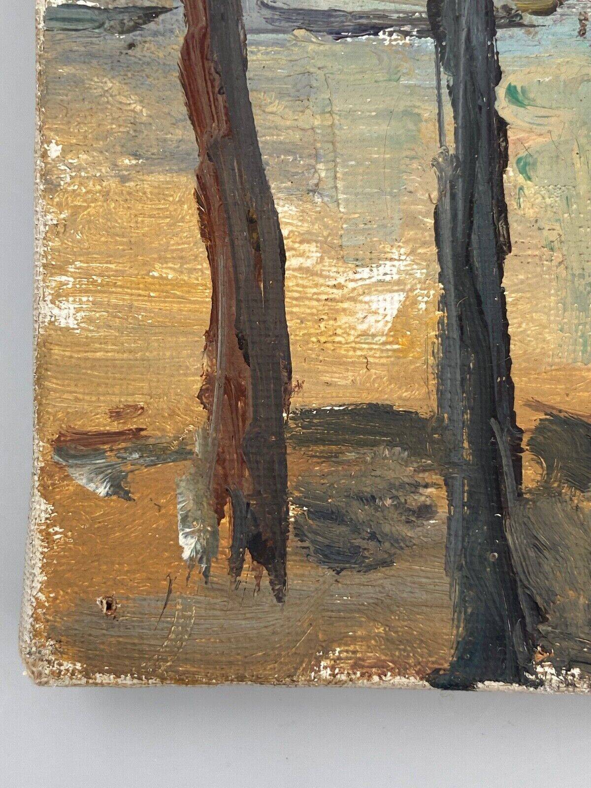 Oil on panel by Gino Milani Paris Saint-Pierre de Montmartre 1975