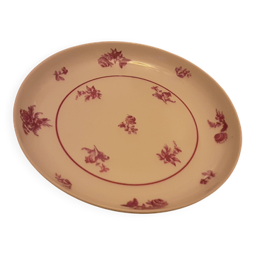 Plat a gateau  pied douche porcelaine de limoges theodore haviland