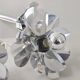 Vintage 1970 waterfall pendant light