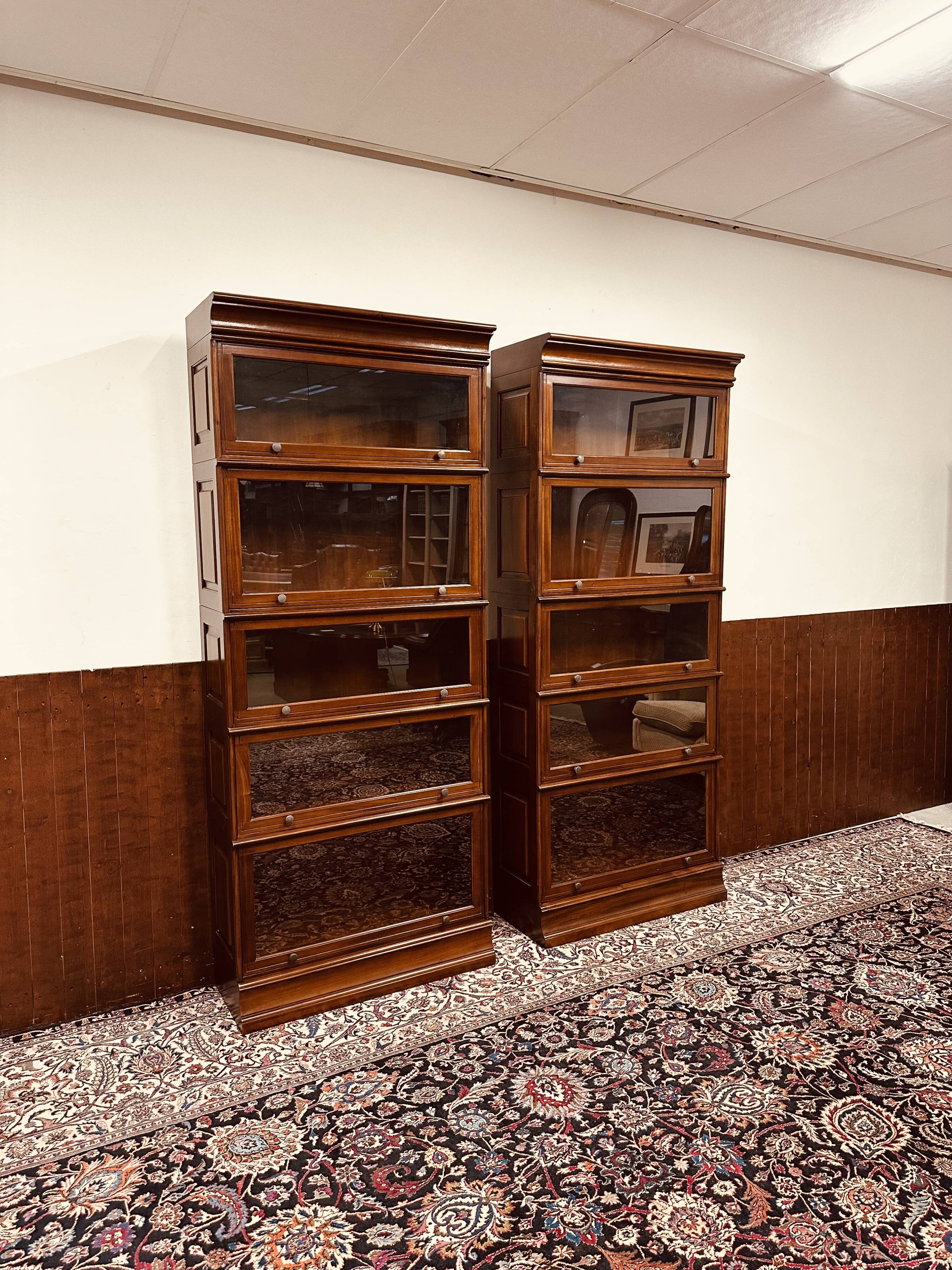 Classic English Globe Wernicke stackable barrister Bookcase