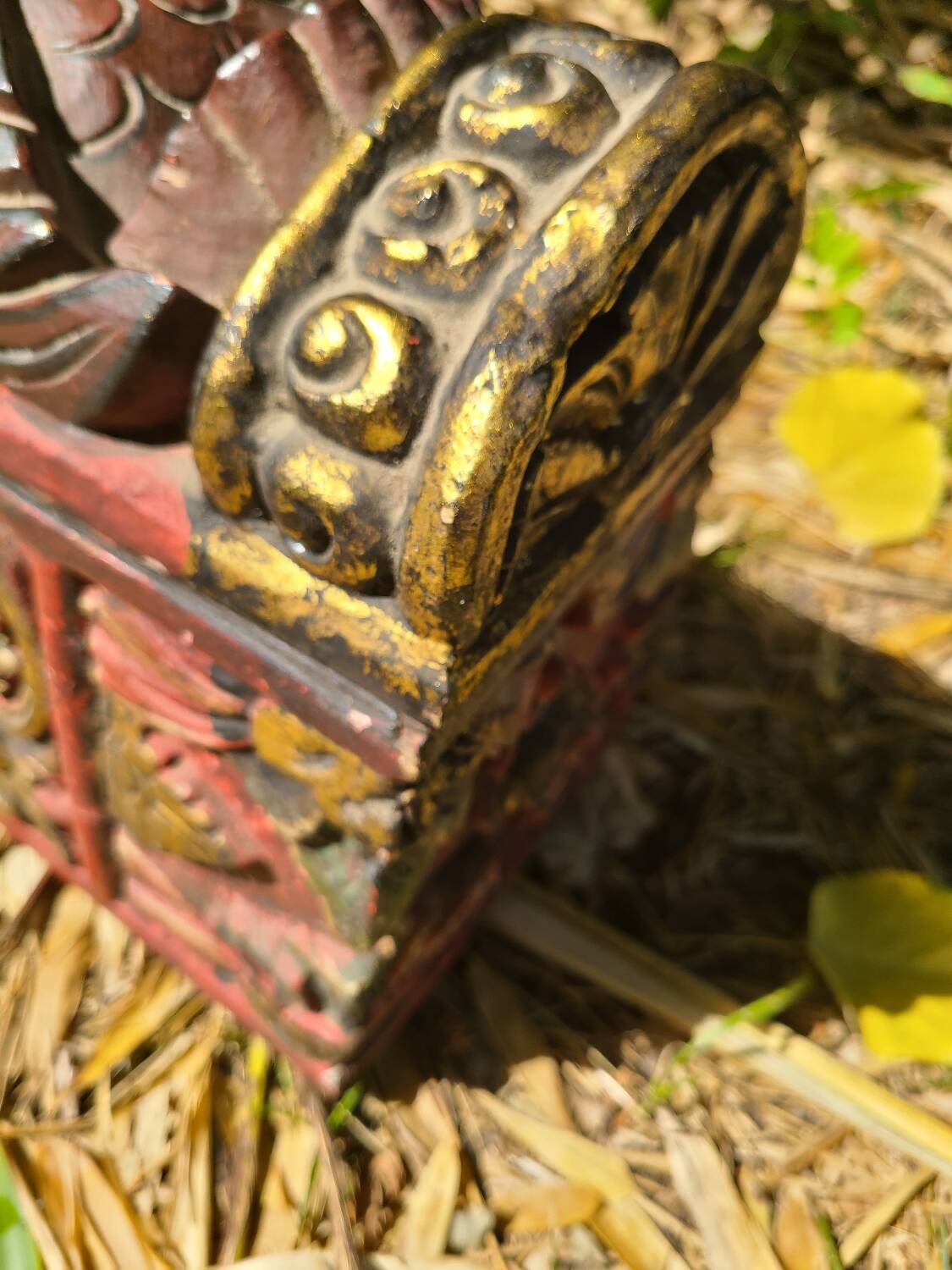 Balinese carved wooden box