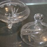 Crystal candy with a carved decoration
