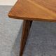 Modernist coffee or side table in oak marquetry, France 1960.