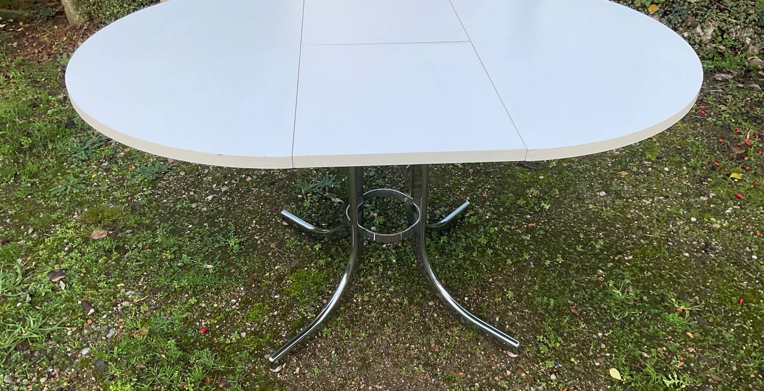 Table à manger extensible des années 70
