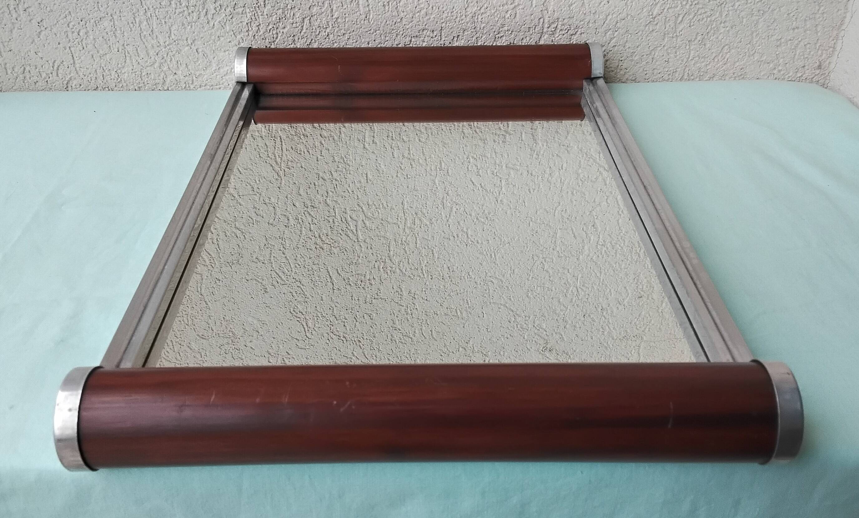 Plateau miroir rectangulaire