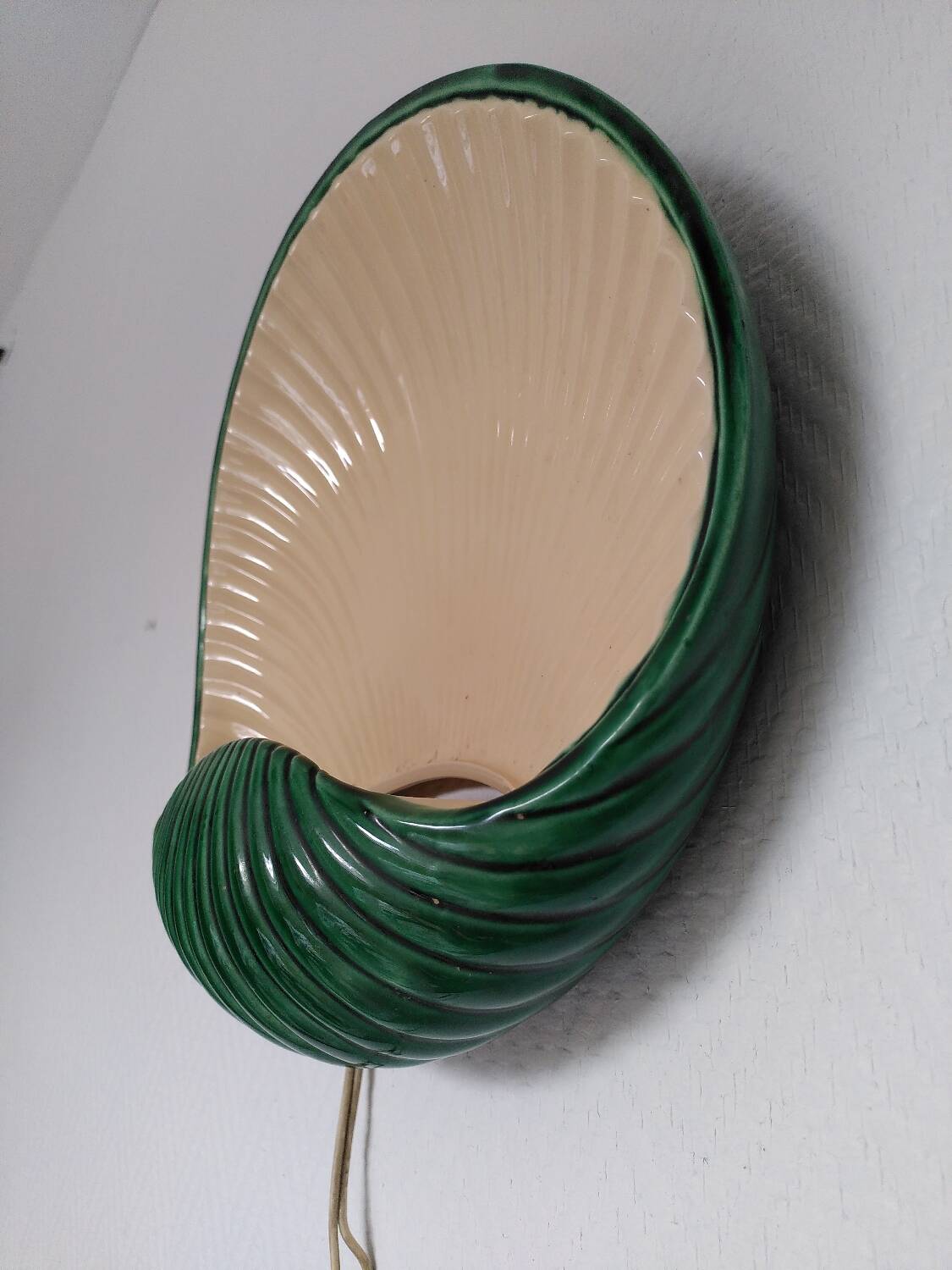 Art Deco ceramic wall sconce