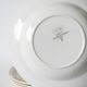 Set of 4 mismatched Digoin Sarreguemines floral soup plates