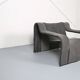 Danish design KEBE steeltube graphic upholstered lounge chair