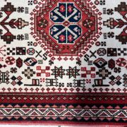 Handmade vintage Persian Gashkai rug 62cm x 105cm, 1960s