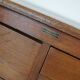 Dutch Industrial Oak Apothecary Cabinet, Mid-20th Century