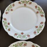 6 assiettes à dessert Art Nouveau